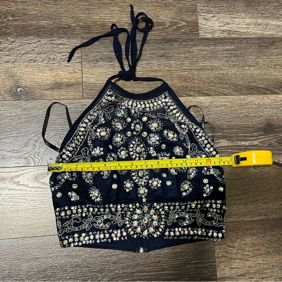 B Darlin  2 Piece Embellished Dress Prom Homecoming Formal 3/4 - Picture 15 of 16